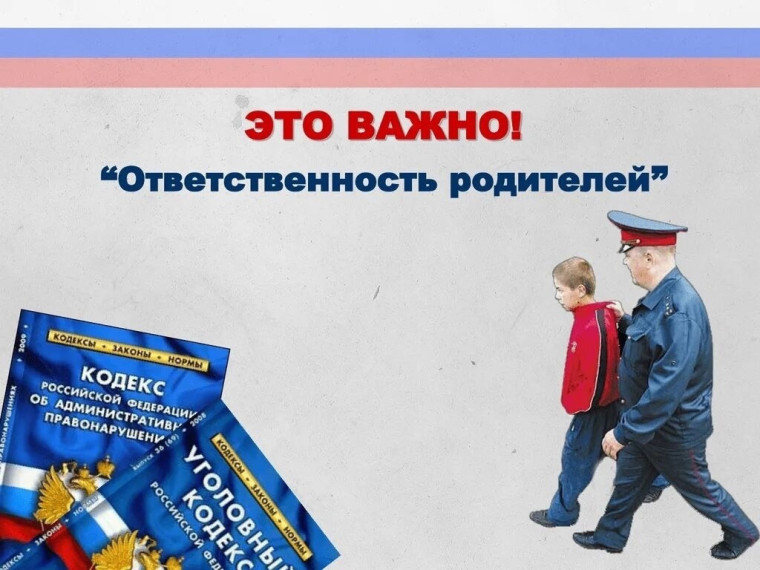 Памятка об ответственности родителей.